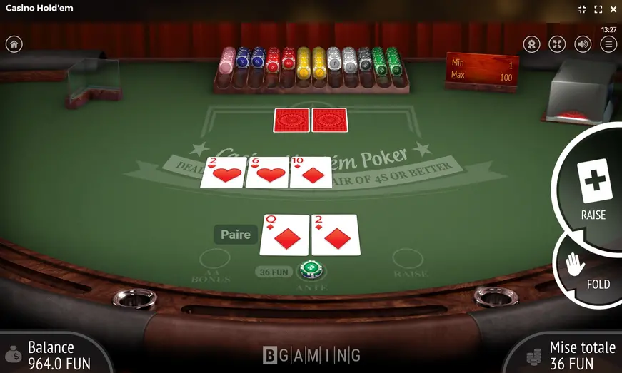 Casino Extra jeux de table