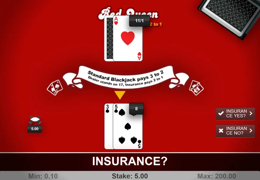 Red Queen Blackjack est l'un des meilleurs jeux de table auxquels vous pouvez jouer au Casino Wild Sultan
