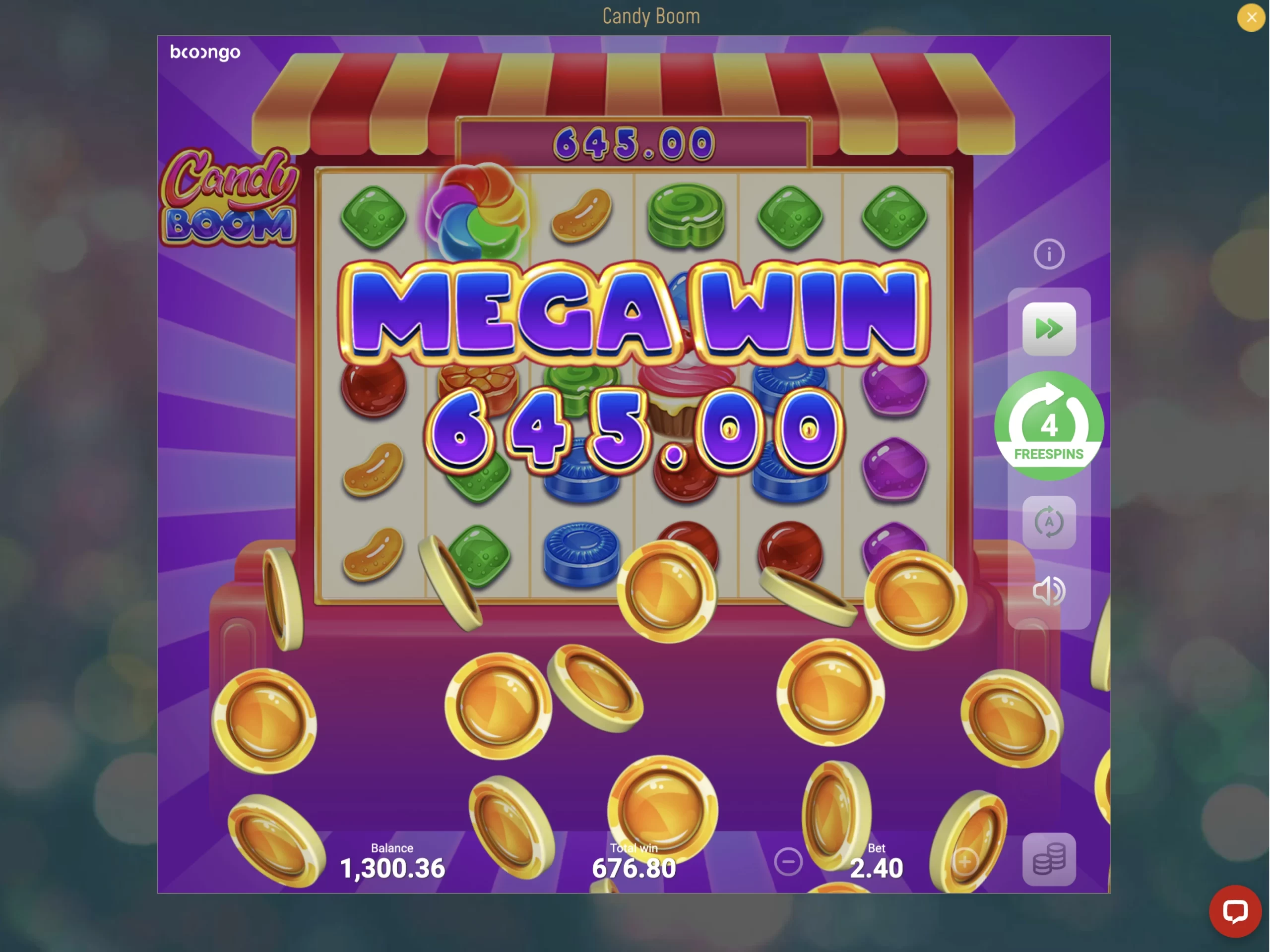 Machine à sous candy boom au casino Playzax