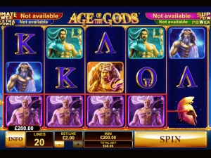 Machine à age of the gods au casino Titan