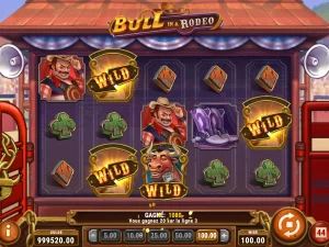 Machine à bull in a rodeo au casino Machance