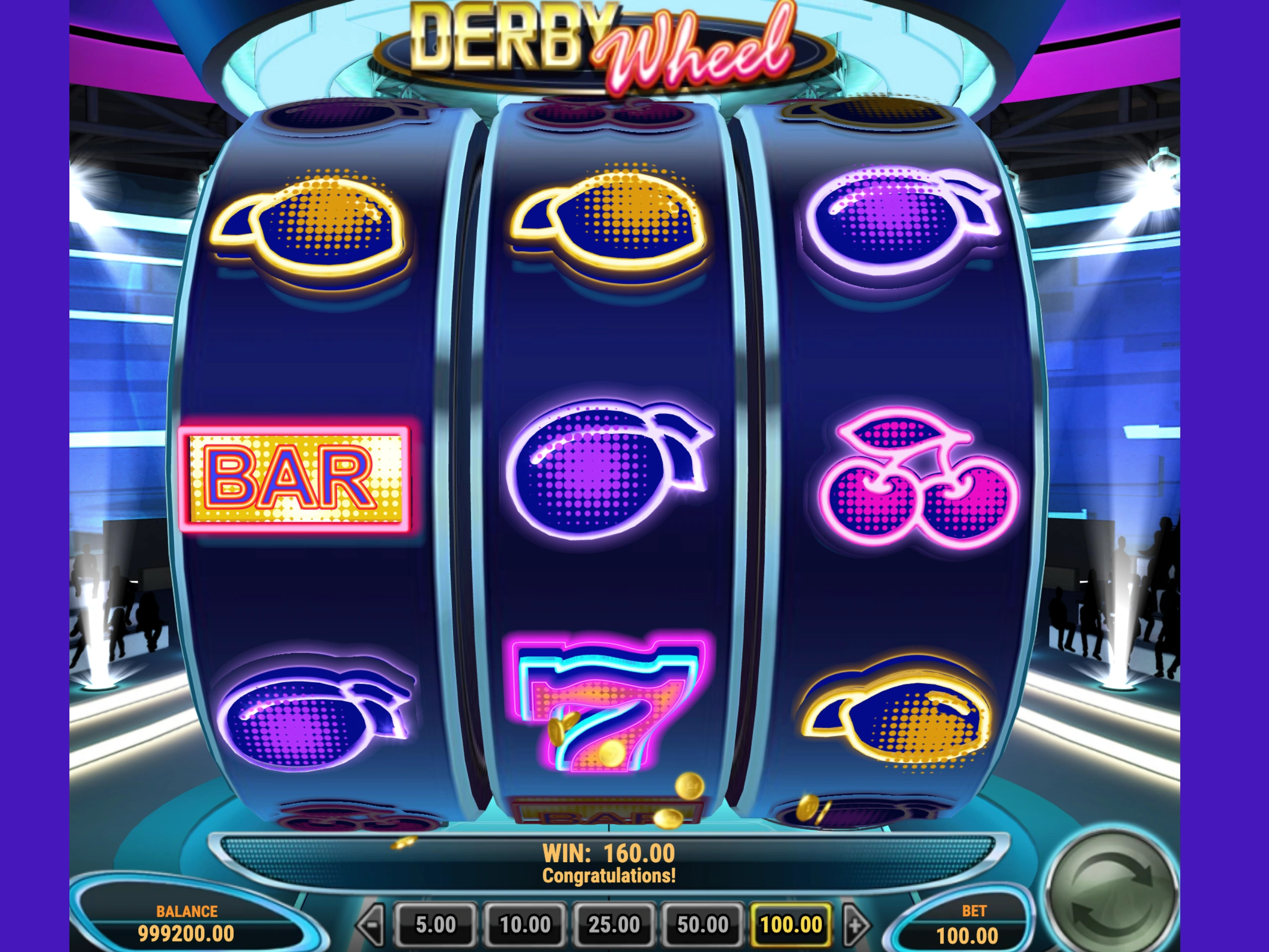 Machine à derby wheel au casino Ohmyzino