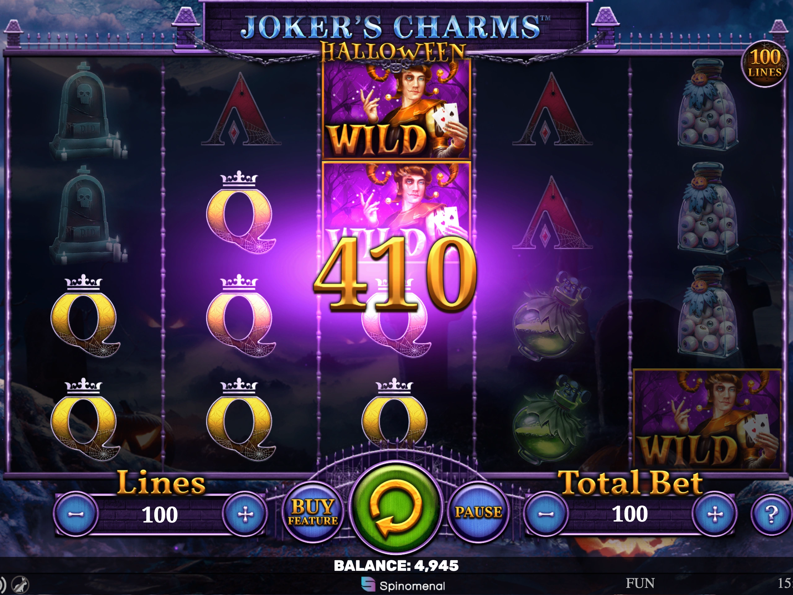Machine à jokers charms au casino Gaming club