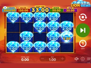 Machine à lion gems au casino Rocket
