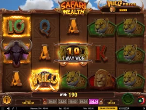 Machine à safari of wealth au casino Evobet