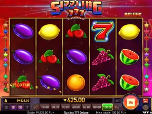 Machine à sizzling 777 deluxe au casino Jackpots ch