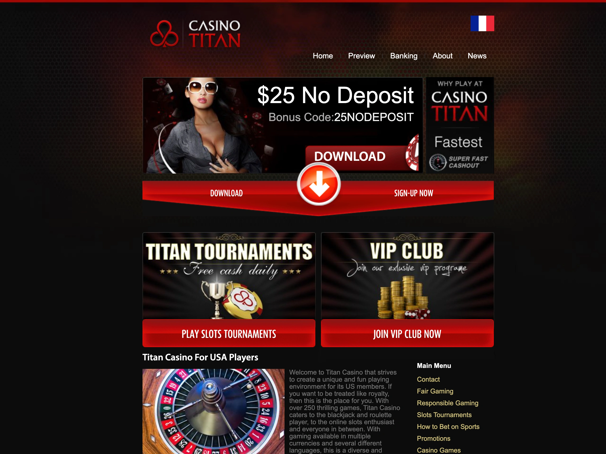 Titan casino lobby